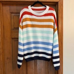 Amazon colorful striped sweater